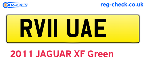 RV11UAE are the vehicle registration plates.