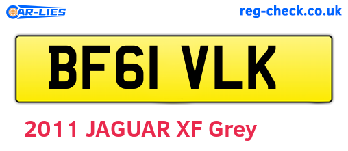 BF61VLK are the vehicle registration plates.