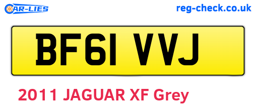 BF61VVJ are the vehicle registration plates.