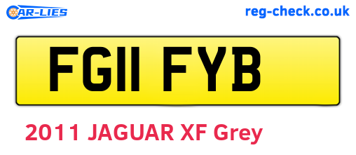 FG11FYB are the vehicle registration plates.