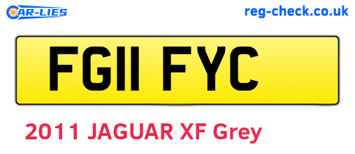 FG11FYC are the vehicle registration plates.