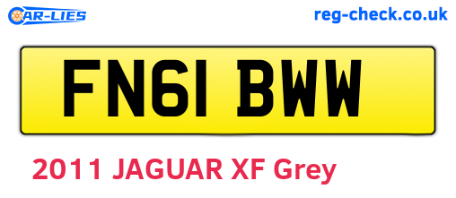 FN61BWW are the vehicle registration plates.