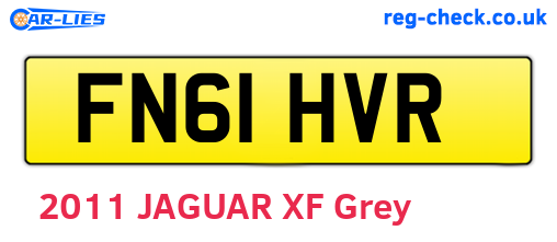FN61HVR are the vehicle registration plates.