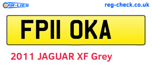 FP11OKA are the vehicle registration plates.