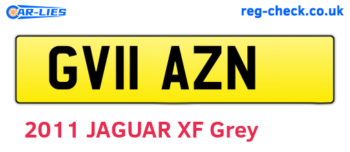 GV11AZN are the vehicle registration plates.