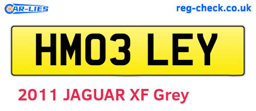 HM03LEY are the vehicle registration plates.