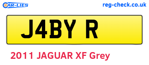 J4BYR are the vehicle registration plates.