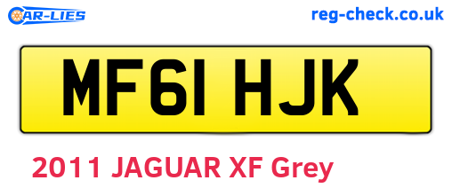 MF61HJK are the vehicle registration plates.