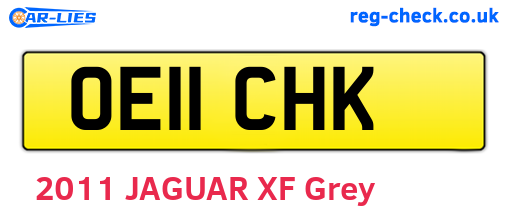 OE11CHK are the vehicle registration plates.