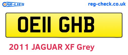 OE11GHB are the vehicle registration plates.