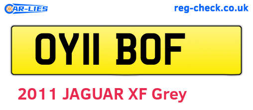 OY11BOF are the vehicle registration plates.