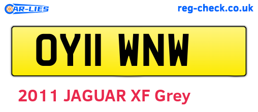 OY11WNW are the vehicle registration plates.