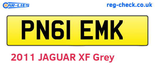 PN61EMK are the vehicle registration plates.
