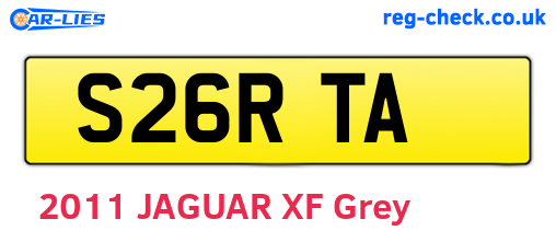 S26RTA are the vehicle registration plates.