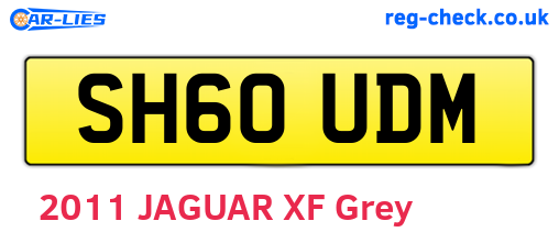 SH60UDM are the vehicle registration plates.