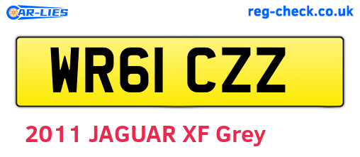 WR61CZZ are the vehicle registration plates.