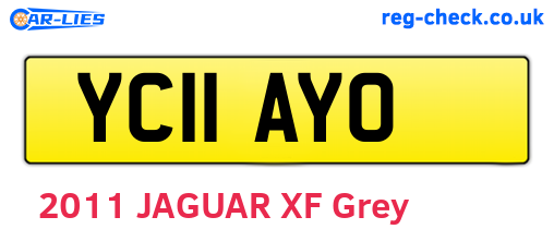 YC11AYO are the vehicle registration plates.