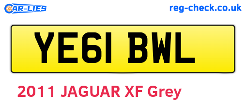 YE61BWL are the vehicle registration plates.