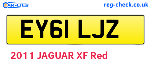 EY61LJZ are the vehicle registration plates.