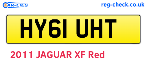 HY61UHT are the vehicle registration plates.