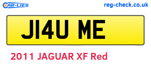 J14UME are the vehicle registration plates.