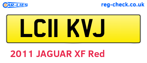 LC11KVJ are the vehicle registration plates.