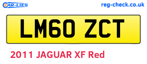 LM60ZCT are the vehicle registration plates.