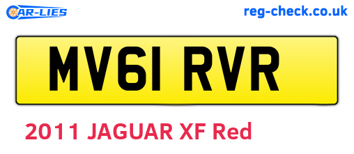 MV61RVR are the vehicle registration plates.