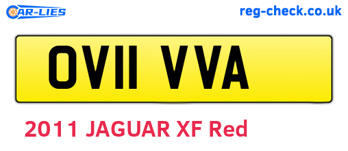 OV11VVA are the vehicle registration plates.