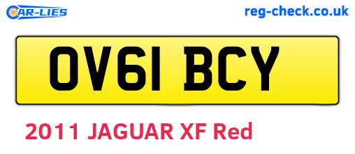 OV61BCY are the vehicle registration plates.