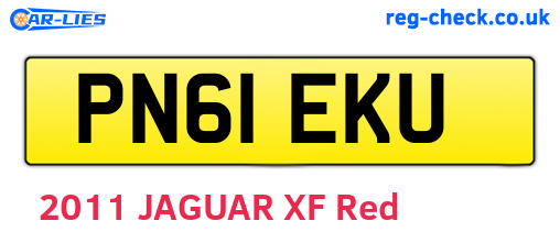 PN61EKU are the vehicle registration plates.