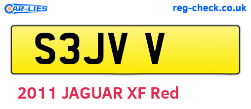 S3JVV are the vehicle registration plates.