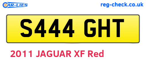 S444GHT are the vehicle registration plates.