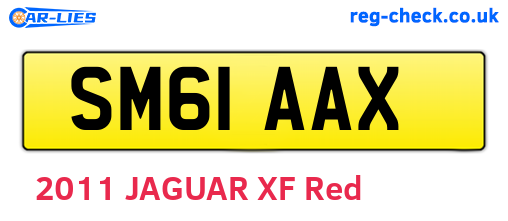 SM61AAX are the vehicle registration plates.