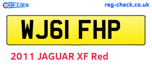 WJ61FHP are the vehicle registration plates.