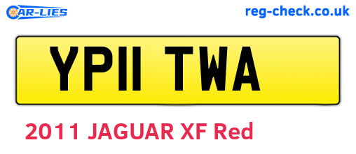 YP11TWA are the vehicle registration plates.