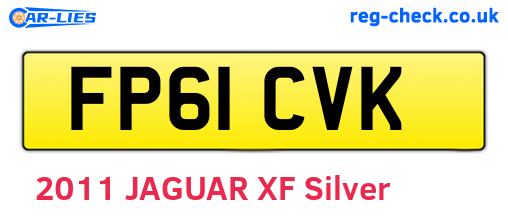 FP61CVK are the vehicle registration plates.