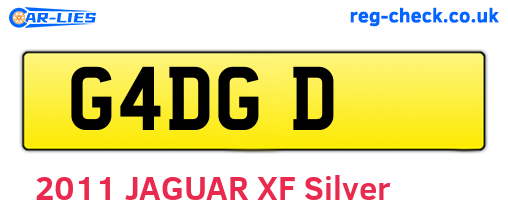 G4DGD are the vehicle registration plates.