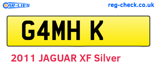 G4MHK are the vehicle registration plates.
