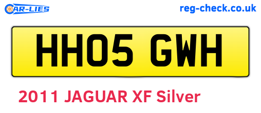 HH05GWH are the vehicle registration plates.