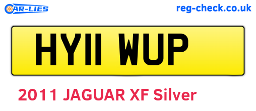HY11WUP are the vehicle registration plates.