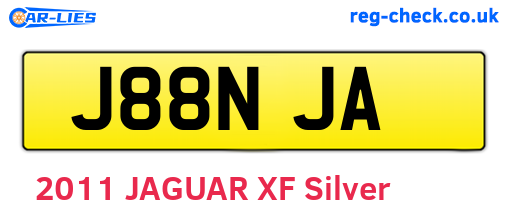 J88NJA are the vehicle registration plates.