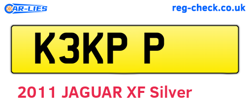 K3KPP are the vehicle registration plates.
