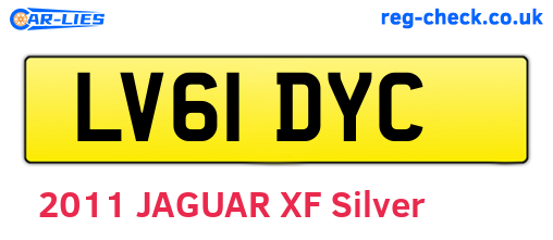 LV61DYC are the vehicle registration plates.