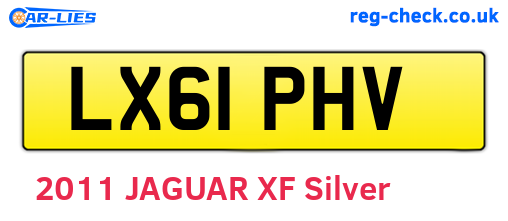LX61PHV are the vehicle registration plates.