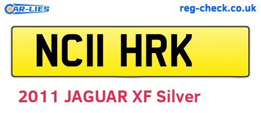 NC11HRK are the vehicle registration plates.