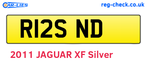 R12SND are the vehicle registration plates.