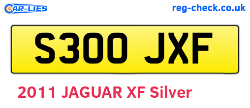 S300JXF are the vehicle registration plates.