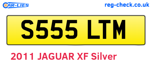 S555LTM are the vehicle registration plates.