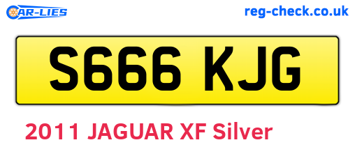 S666KJG are the vehicle registration plates.